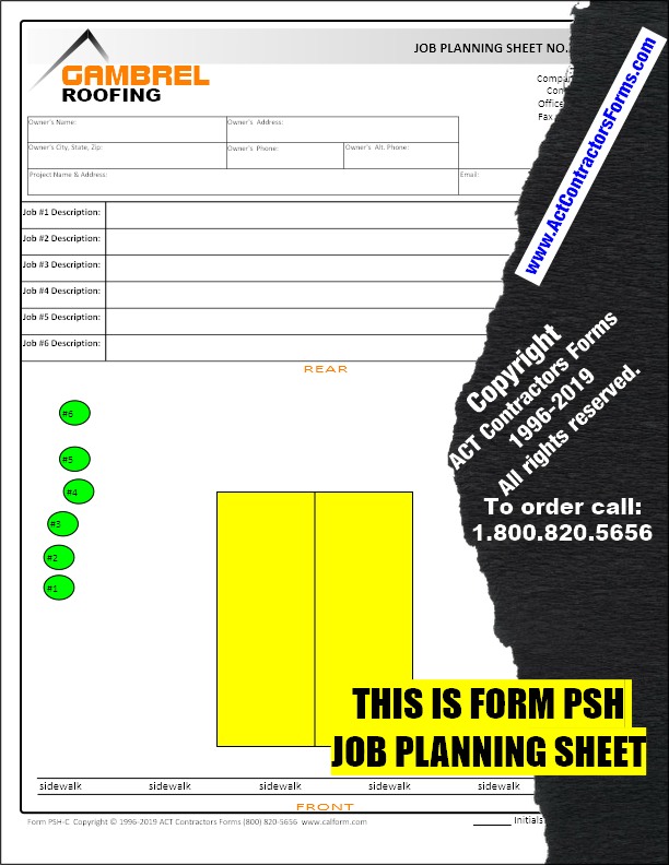 Roofing Contractor Roof Inspection Forms